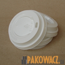 Wieczko plastikowe cafe to go do kubków papierowych 80mm/100szt.
